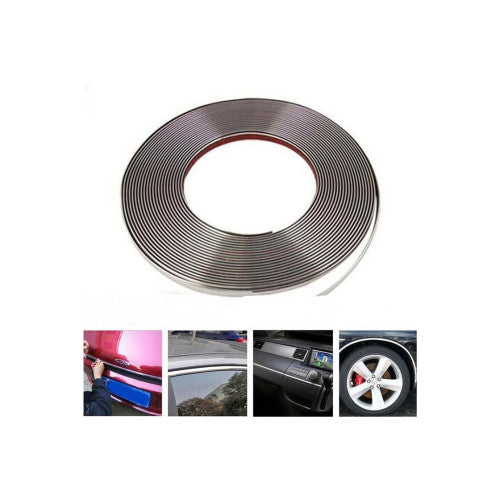 Rola ornament nichel/crom cu adeziv 20mmx15m