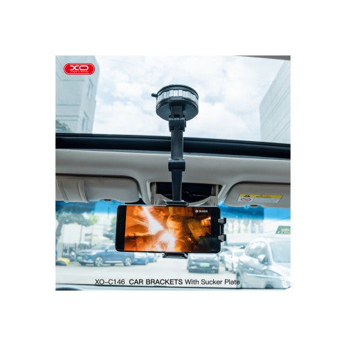 Suport telefon premium cu ventuza cu fixare pe sticla sau bord Cod: XO C146