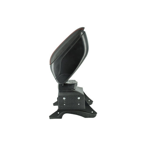 Cotiera auto universala cu baza metalica negru cusatura rosie Cod: 48014