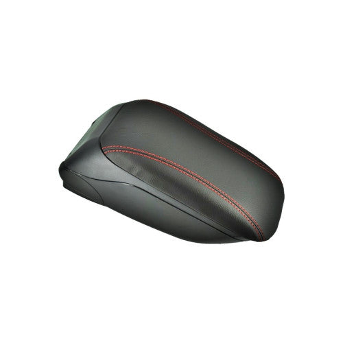 Cotiera auto universala cu baza metalica negru cusatura rosie Cod: 48014