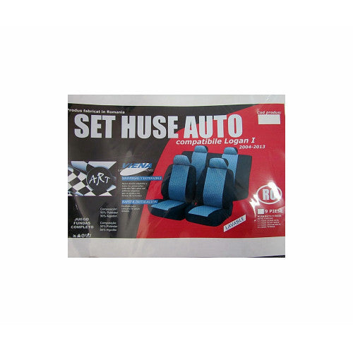 Husa auto compatibile DUSTER 2008-2017 din 9 piese  Premium