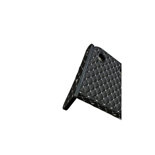 Masa de bord cu 2 suporti pentru pahare ,piele ecologica culoare Negru cusatura Gri compatibila  Ford Transit 2014-2024