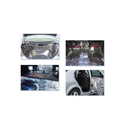 Rola insonorizant aluminiu 6mm izolatie fonica si termica 1mx10m Cod: 022AL