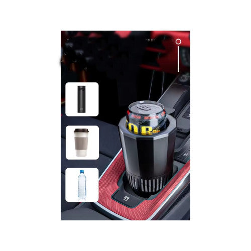 Suport auto inteligent pahare 2 in 1 racire incalzire LED touch bricheta 12V Cod: AC-8700