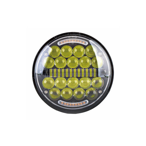 Proiector LED 90W cu 2 faze si lumina de zi DRL galbena 12–24V Cod: SPT701-901