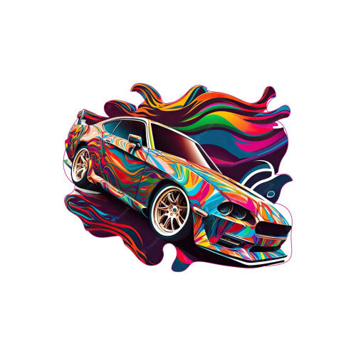 Abtibild "  MASINA COLORATA " Cod:TAG 068 / T4